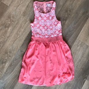 Roommates pink lace dress